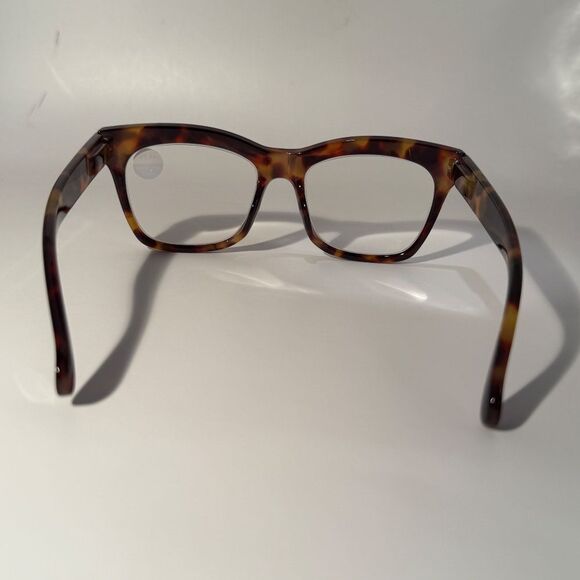 1562 Mona Reading Glasses 1.75 Tortoise Readers Rounded Square Frame NWT - Picture 5 of 9